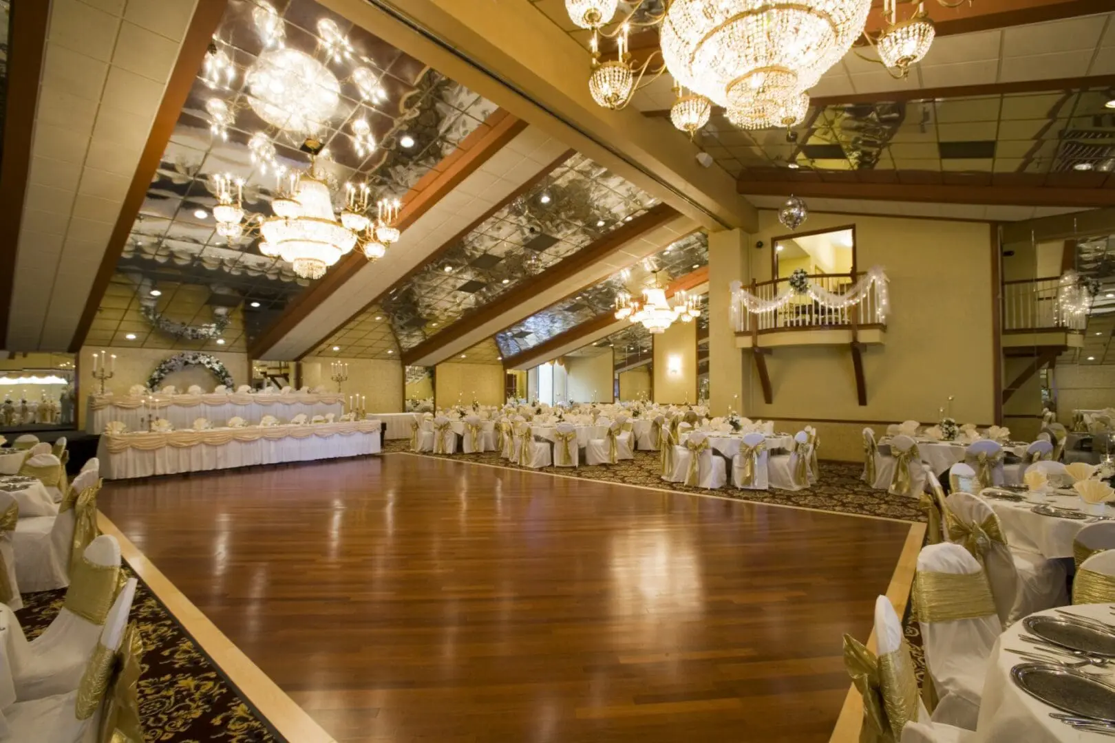 A large room with many chairs and tables